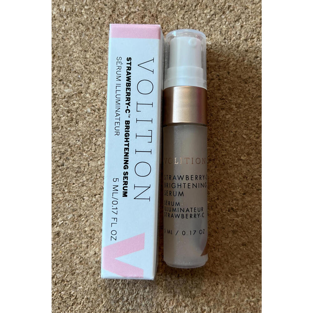 Volition Beauty Strawberry C Brightening Serum 0.17oz /5ml MINI Travel Size -#A2